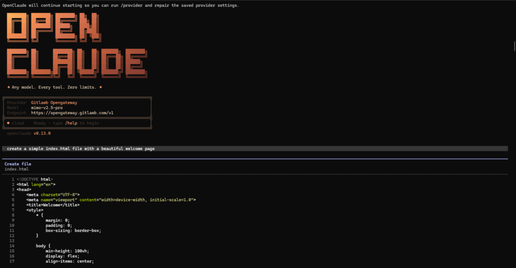 How to use OpenClaude for free