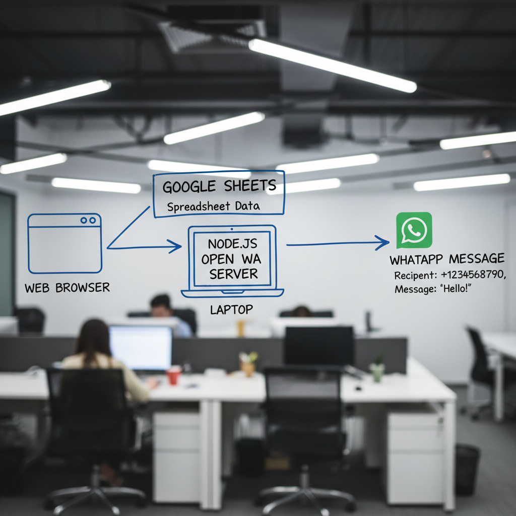 How to Build a Free WhatsApp OTP Login System (With Google Sheets & Open WA)